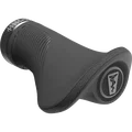 SQlab 702 2.0 Short ergonomic bicycle grip in dark charcoal with lamellar texture
