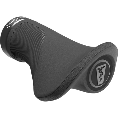 SQlab 702 2.0 Short ergonomic bicycle grip in dark charcoal with lamellar texture