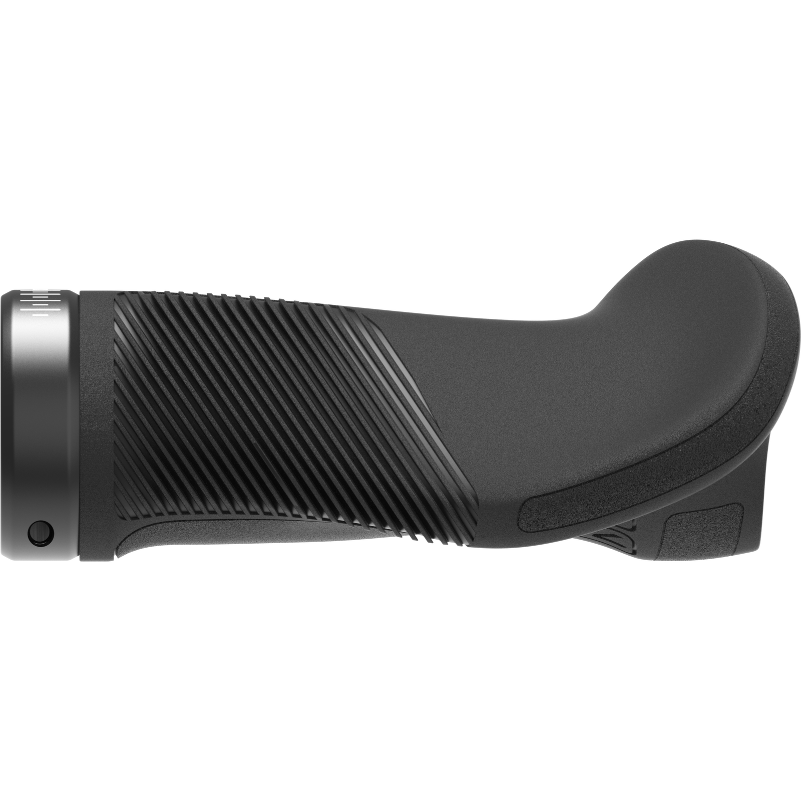 SQlab 721 2.0 Short ergonomic bicycle grip in black with palm wing and vibration-damping lamellae