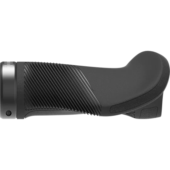 SQlab 721 2.0 Short ergonomic bicycle grip in black with palm wing and vibration-damping lamellae