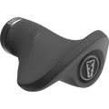 SQlab 721 2.0 Short ergonomic bicycle grip in dark grey with ergonomic wing and vibration-damping lamellae