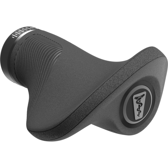 SQlab 721 2.0 Short ergonomic bicycle grip in dark grey with ergonomic wing and vibration-damping lamellae