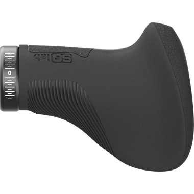 SQlab 721 2.0 Short ergonomic bicycle grip in black with ergonomic wing, side view