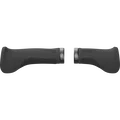 SQlab 702 2.0 Short ergonomic bicycle grips in black, pair with lock-on clamp rings
