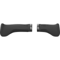 SQlab 702 2.0 Short ergonomic bicycle grips in black, pair with lock-on clamp rings