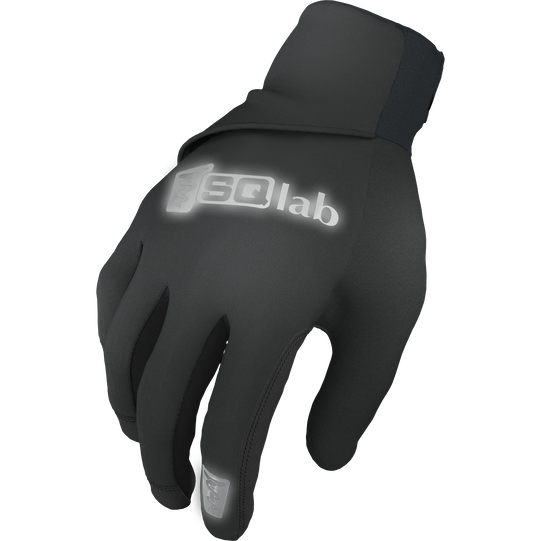 SQlab ONE10 winter cycling glove in black with rain cover for mountain biking