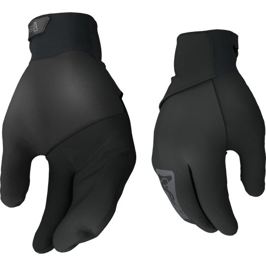 SQlab ONE10 winter cycling gloves in black with waterproof AX Suede palm for mountain biking