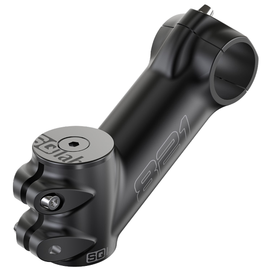 SQlab 821 2.0 ahead stem 25.4mm in matte black, 35° rise for city handlebars