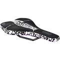 SQlab ClipOn 611 Infinergy ERGOWAVE active 2.1 ltd. saddle in black, white and lavender splatter print