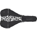 SQlab ClipOn 611 Infinergy ERGOWAVE active saddle in black and white speckle pattern