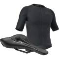 SQlab Road Basic cycling jersey and 612 saddle bundle in black