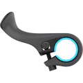 SQlab 411 MTB 3.0 inner bar end onesize in charcoal and cyan