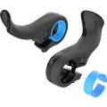 SQlab 411 MTB inner bar ends in dark charcoal with blue accent ring