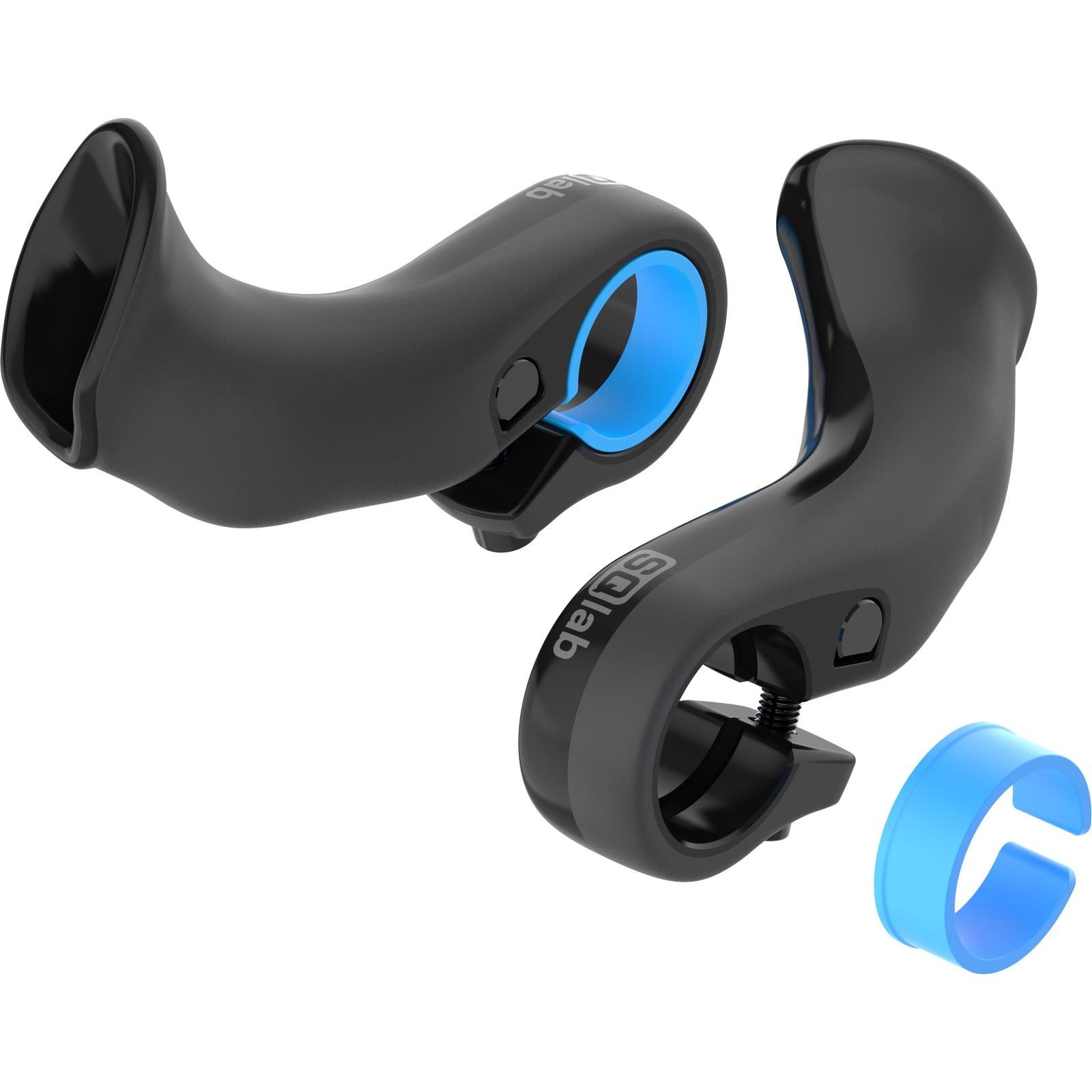 SQlab 410 Trekking inner bar ends Onesize in black and blue