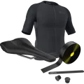 SQlab Gravel Complete bundle with cycling jersey, saddle and handlebar tape in black and yellow-green
