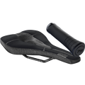 SQlab MTB Basic bundle mountain bike saddle and grips in black