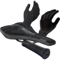 SQlab MTB Plus bundle saddle, grips and gloves in black and anthracite
