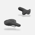 SQlab City Basic ergonomischer Fahrradsattel und Lenkergriffe in schwarz