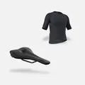 SQlab Road Basic Sattel und Radtrikot Set in schwarz