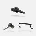 SQlab Road Complete Set Sattel, Lenkerband und Rennradlenker in schwarz
