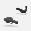 SQlab Trekking Basic Fahrradsattel und Lenkergriffe Set in schwarz