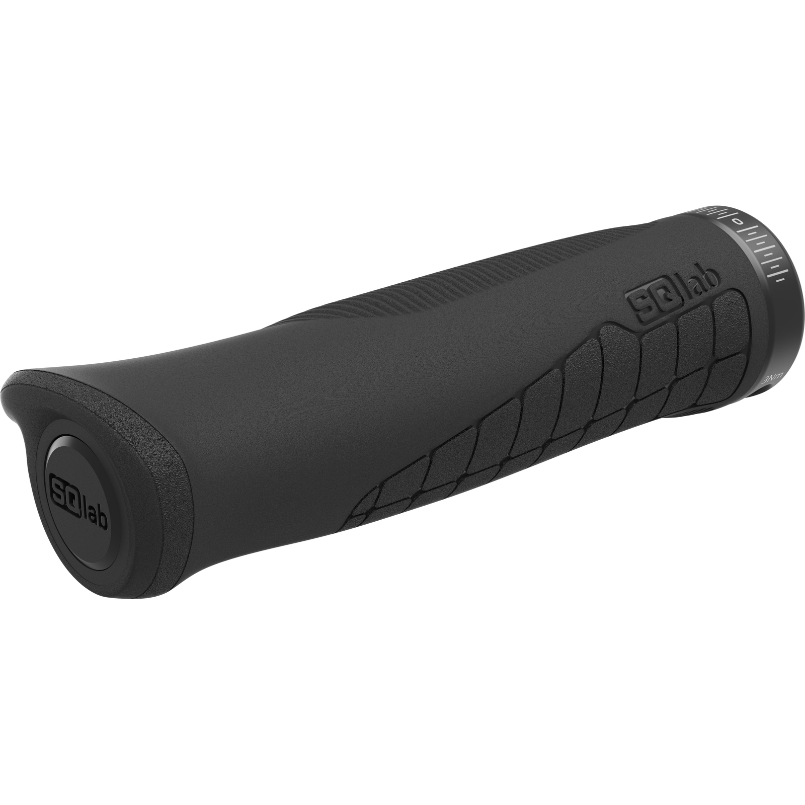 SQlab 710 2.0 ergonomic lock-on bicycle handlebar grip in black with 3D fit and diamond grip zones