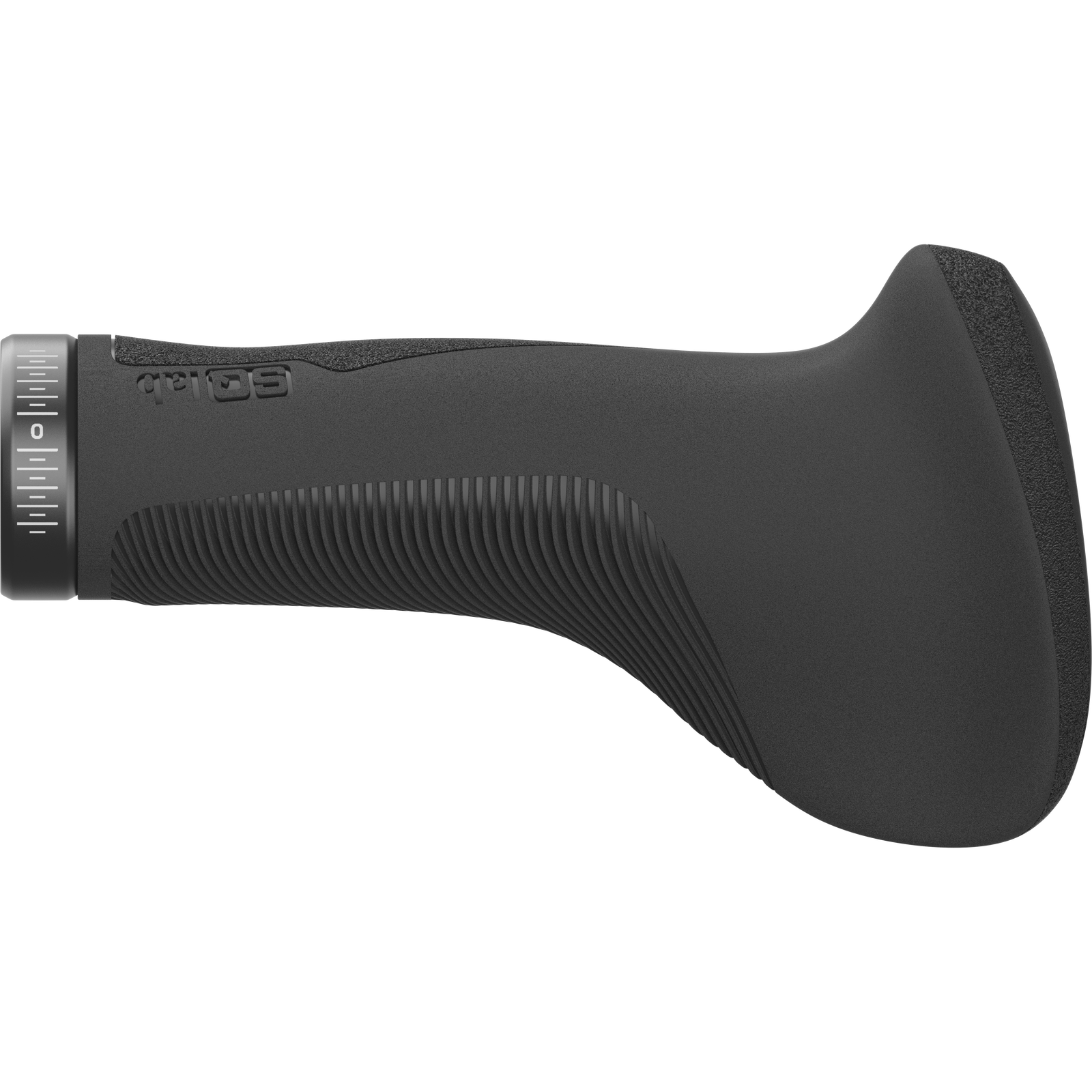 SQlab 721 2.0 ergonomischer Stadtfahrrad-Griff in schwarz, Seitenansicht